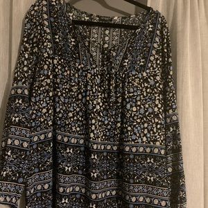 Tie Neck Boho Blouse